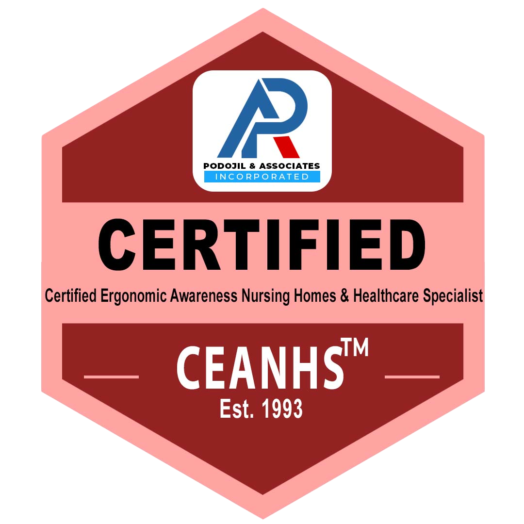 Certified Ergonomic Awareness for Nursing Homes & Healthcare Specialist (CEANHS) Badge